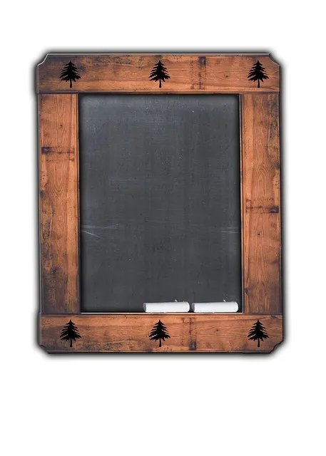 Tableau noir avec craie - Trésors ravivés